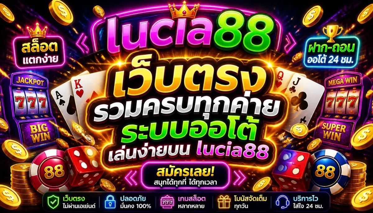 เว็บตรงรวมครบทุกค่าย ระบบออโต้ เล่นง่ายบน lucia88
